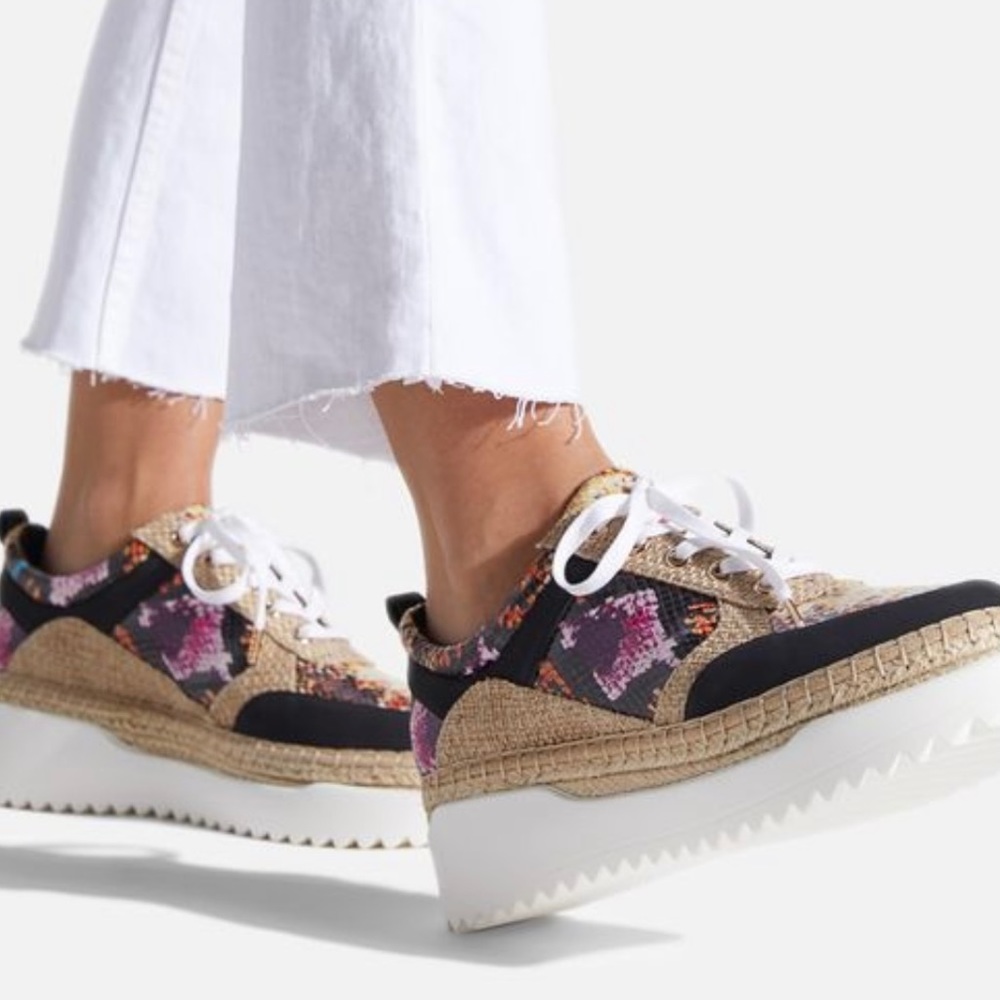 Caileen Espadrille Sneaker in Snake Multi